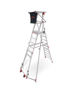 Escalera amplia plataforma y 6 peldaños 2